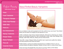 Tablet Screenshot of perfectbeautyhampshire.co.uk